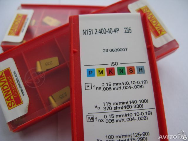 Пластины тв. спл. SANDVIK( N151.2-400-4P, 235) токарные купить за 9 000 ...