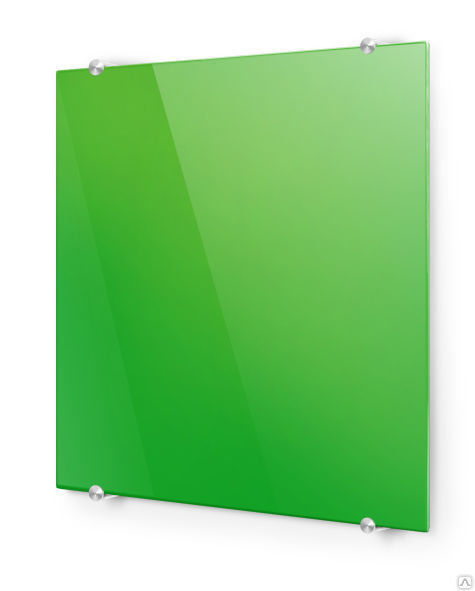 Радиатор стеклянный Тепло FLORA 60Х60 зеленый