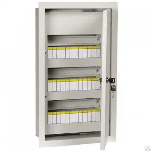 Щиток распределительный встраиваемый ЩРв-36 IP31 с замком ИЭК, цена в ...