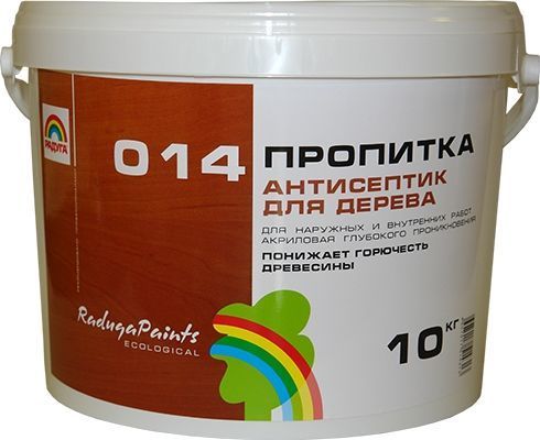 Пропитка антисептик РАДУГА 014 для дерева ВД-АК 014 10 кг