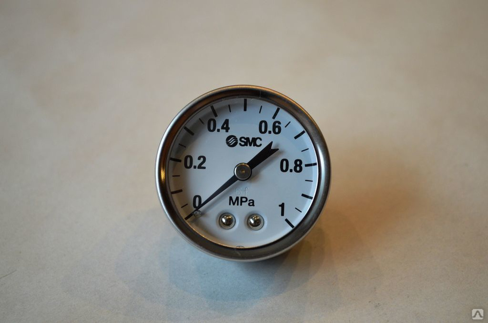 Манометр G43-10-01, 10 бар, R 1/8 SMC (Япония), цена в Новосибирске от ...