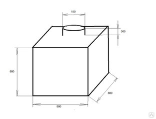 Мешок для обезвоживания осадка «ТЕХНОБАГ» в кубовой ёмкости 800*800*800 (с горловиной) 