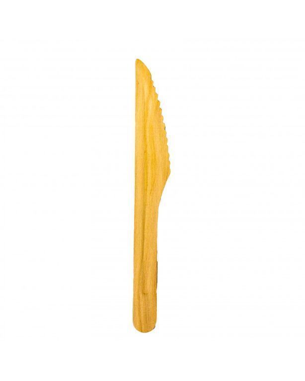Нож одноразовый деревянный в индивидуальной упаковке