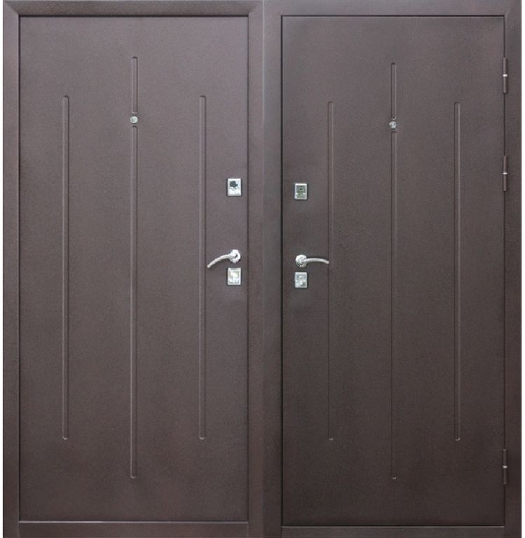 Дверь металлическая входная СтройГост 7-2 мет/мет минвата