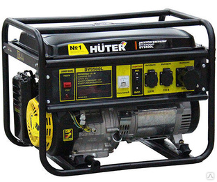 Генератор бензиновый DY9500L Huter 7,5 кВт с ручным стартером 230 В 