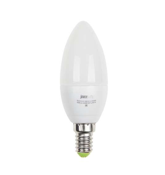 Лампа светодиодная PLED-SP C37 E14 9 Вт свеча 5000 К холодный белая 820 Лм JazzWay 4897062859488