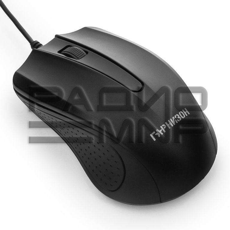 Мышь компьютерная "Гарнизон" GM-105, USB, 2кн.+колесо кнопка, 800DPI, чип-X (чёрный) 1