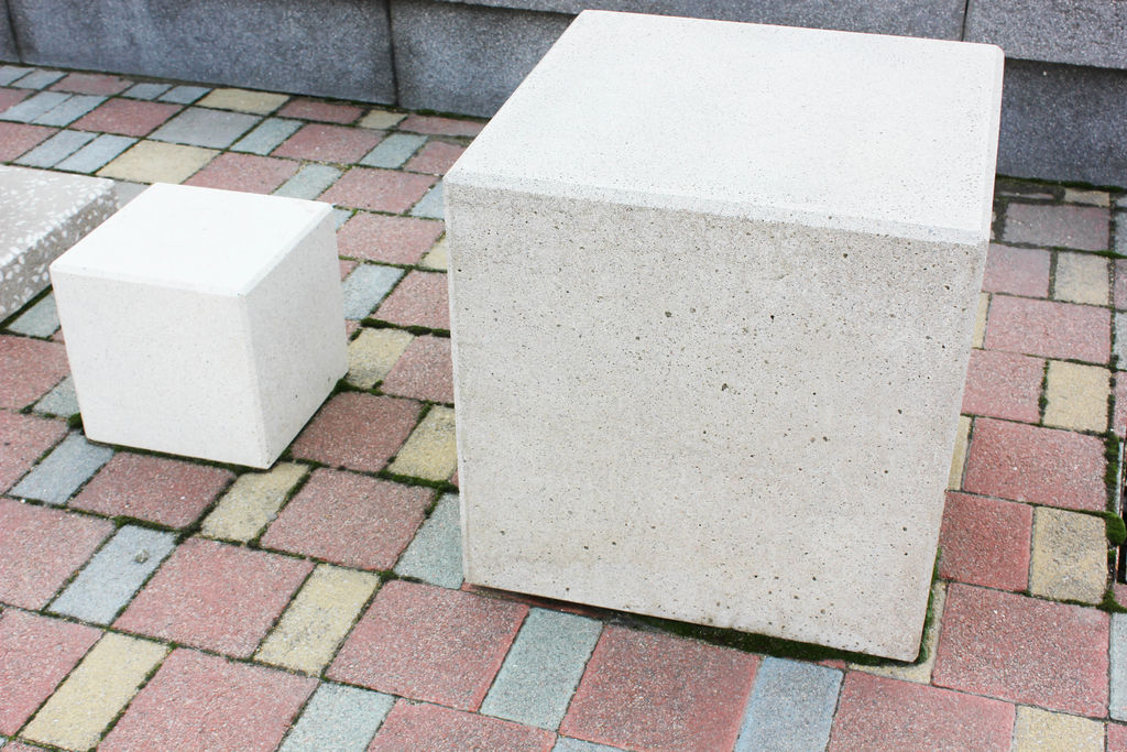 Архитектурная форма (Куб) из бетона, 420х420х420 мм