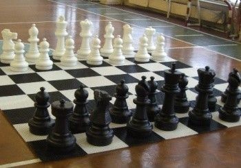 Напольные шахматы, парковые КШ-25 в комплекте 32 фигуры