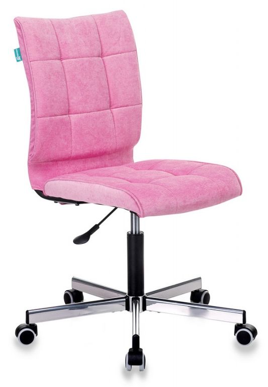 Кресло Бюрократ CH-330M/VELV36 розовый, ножки металл