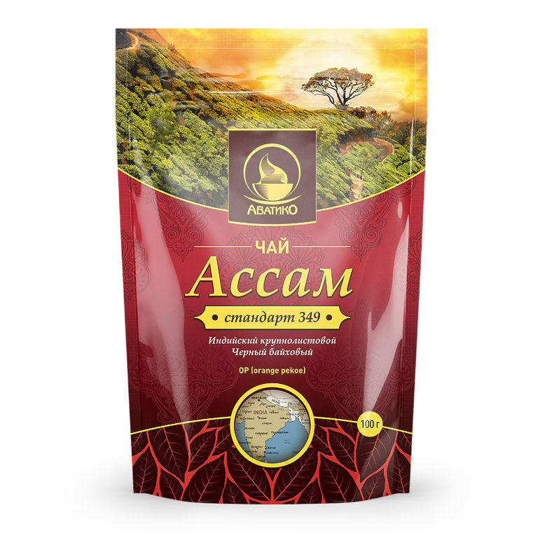 Чай черный листовой Аватико «Ассам» 100 г