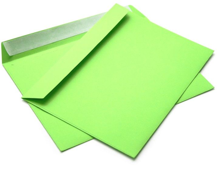 Конверт из цветной бумаги С5 (162*229) зеленый. 100 шт Pack24