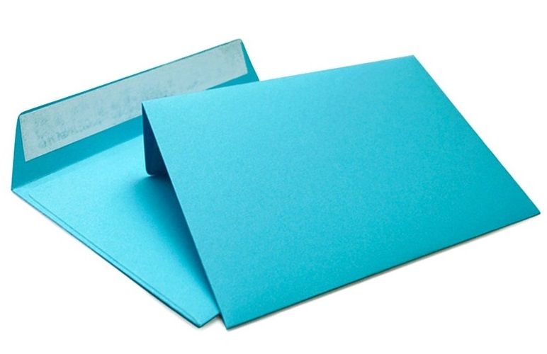 Конверт из цветной бумаги С4 (229*324) голубой. 100 шт Pack24