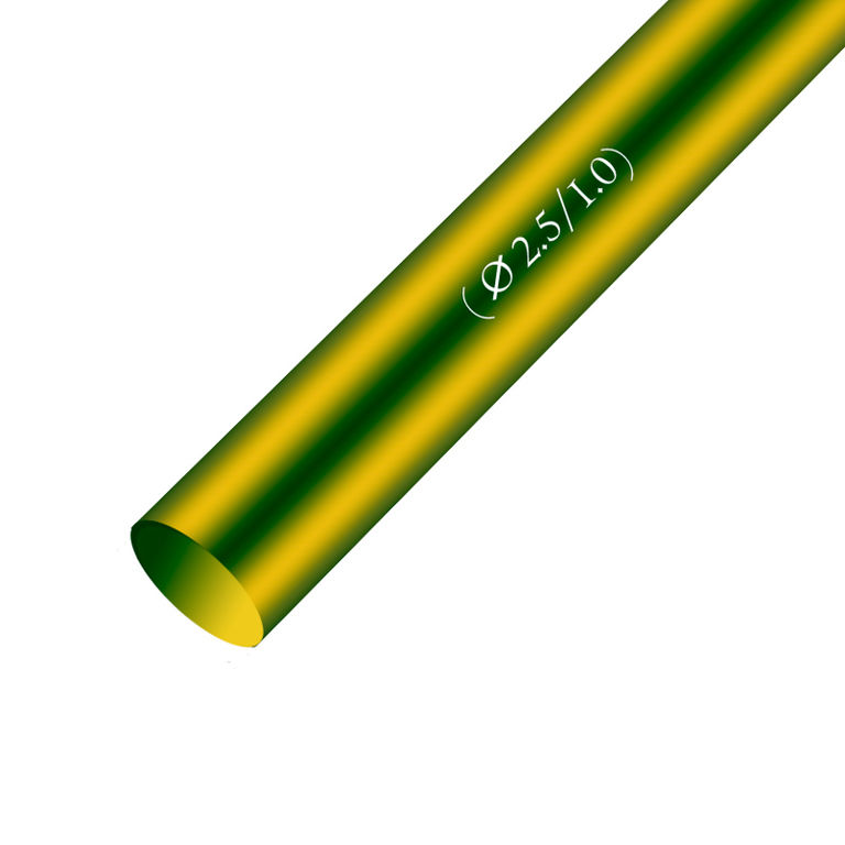 Термоусадочная трубка Энергия d. 3 желто-зеленая