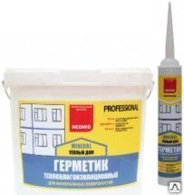 Герметик строительный «Neomid Теплый дом Mineral Professional» 15 кг 