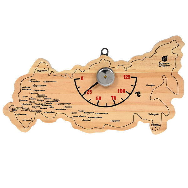 Термометр Карта России (22х11 см, арт. БШ 18056) 1