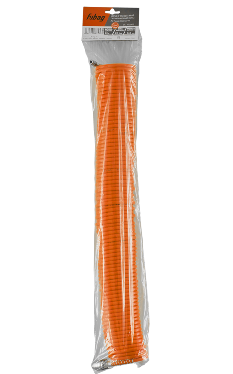 Шланг Fubag спиральный с фитингами рапид 20 бар 6x8 мм 20 м
