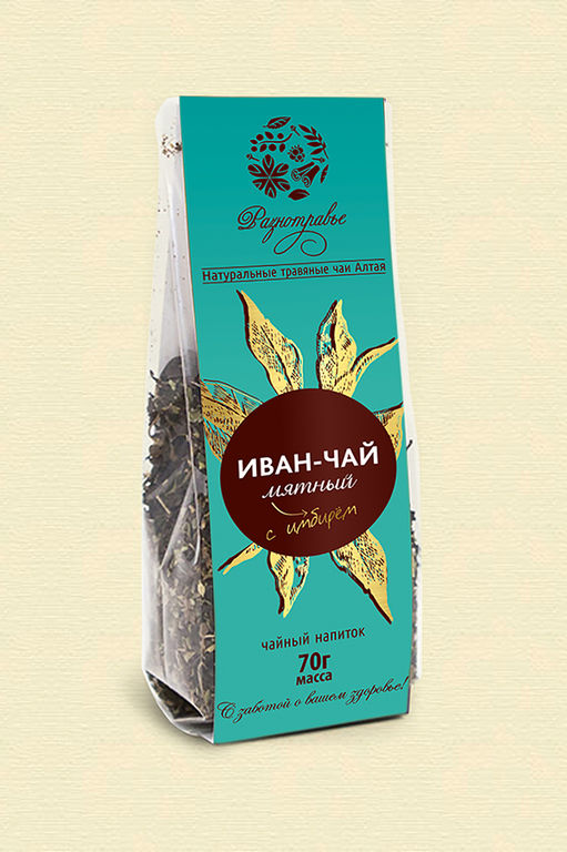 Чайный напиток Иван чай "Мятный с имбирем" 70 гр.