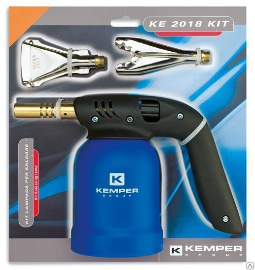 Лампа паяльная KEMPER 2018 kit в комплекте с двумя насадками