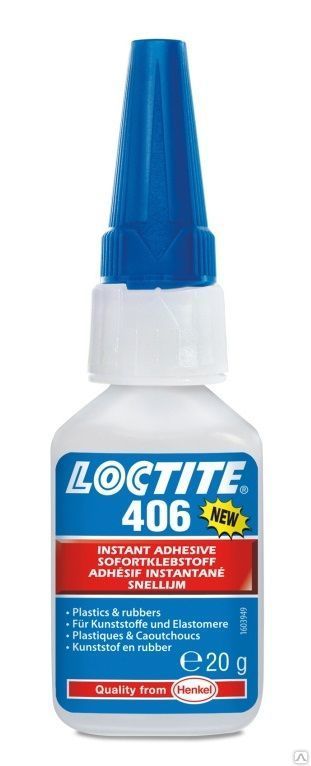 Клей цианоакрилатный для эластомеров и резины LOCTITE 406 20 гр