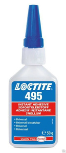 Клей цианоакрилатный c повышенной химической стойкостью LOCTITE 495 50 гр 