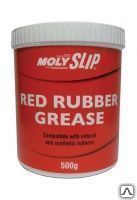 Смазка для резины и суппортов Molyslip Red Rubber Grease 0,5 кг