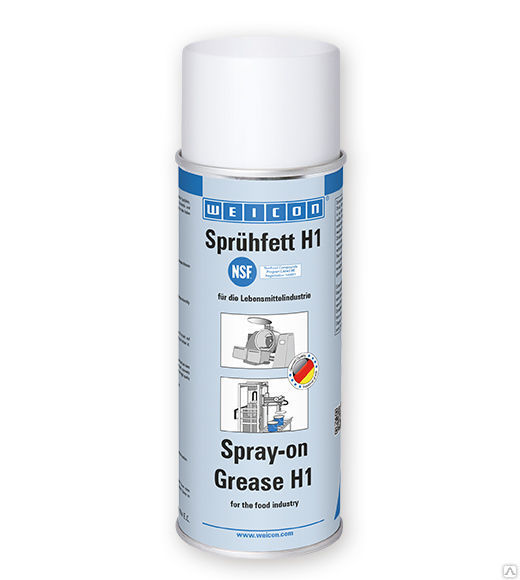 Пищевая жировая смазка WEICON Spray-on Grease H1 аэрозоль 400 мл