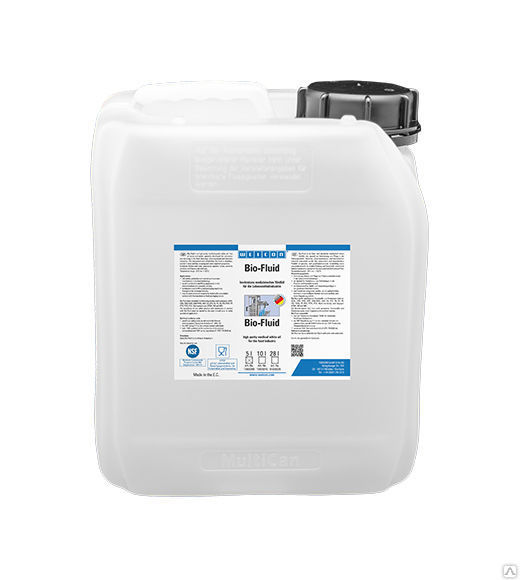 Пищевая смазка прозрачная WEICON Bio-Fluid канистра 5 литров