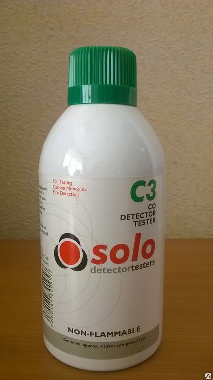 Дымовой аэрозоль для проверки CO-датчиков пожарных сигнализаций SOLO С3