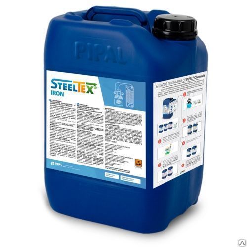 Средство для промывки теплообменников и котлов SteelTex IRON канистра 20 л