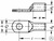 Кабельный наконечник трубчатый медный 70 мм2 на М 8 DIN 46235 Klauke #2