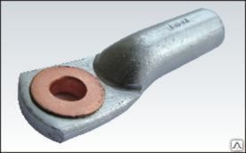 Медно-алюминиевый наконечник сечение 240/300 мм2 под болт М16 