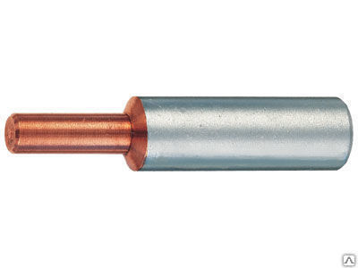 Алюминиевый наконечник 185/240 мм2 с медным контактным штырем 14 мм