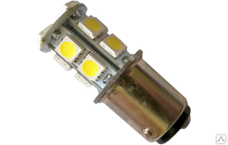 Лампа светодиодная LED широкодиапазонная Ba15d 13smd 10-30v