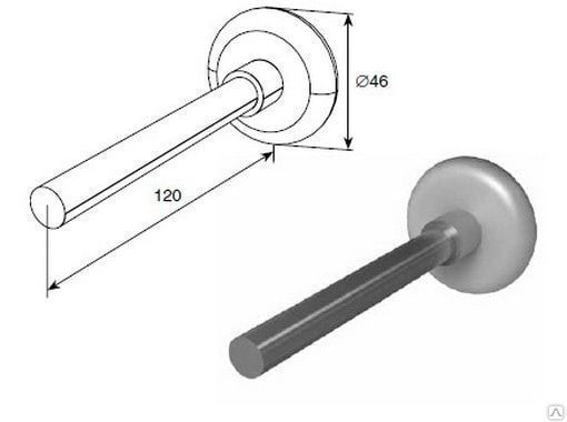 Ролик для секционных ворот 120