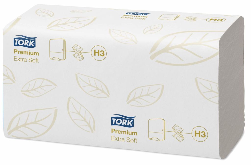100278 Tork Premium двухслойные листовые полотенца Singlefold сложение ZZ
