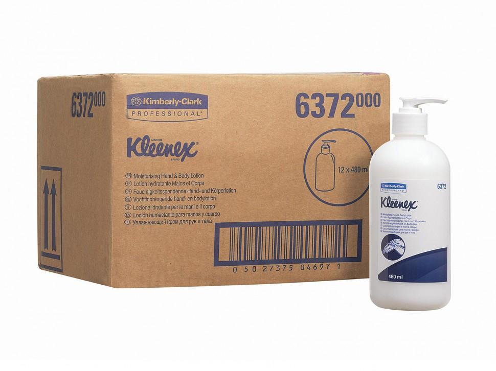 Kimberly-Clark 6372 KLEENEX Увлажняющий крем для рук и тела с помпой