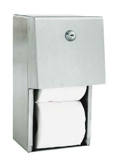 NOFER 05015.S Диспенсер для двух малых рулонов туалетной бумаги антивандальный