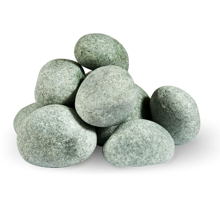 Камень банный Жадеит галтованно-шлифованный, весовой УРАЛ