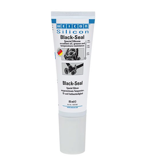 Силиконовый герметик маслоустойчивый черный WEICON Black Seal 85 гр