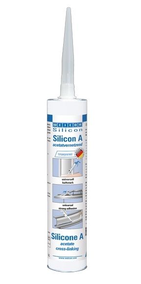 Силиконовый герметик WEICON Silicone A прозрачный 310 мл