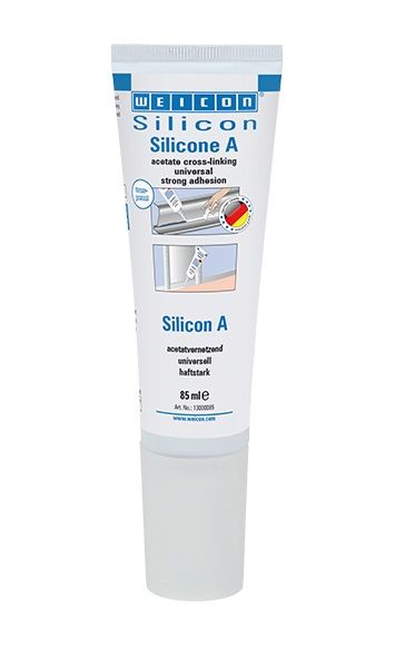 Силиконовый герметик WEICON Silicone A прозрачный тюбик 85 мл