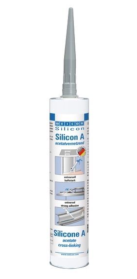 Силиконовый герметик WEICON Silicone A серый 310 мл