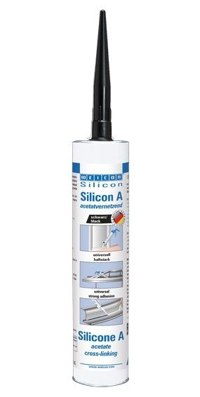 Силиконовый герметик WEICON Silicone A черный 310 мл