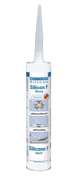 Силиконовый герметик жидкий WEICON Silicone F прозрачный 310 мл