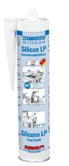 Силиконовый герметик с пищевым допуском WEICON Silicon LP белый 310 мл