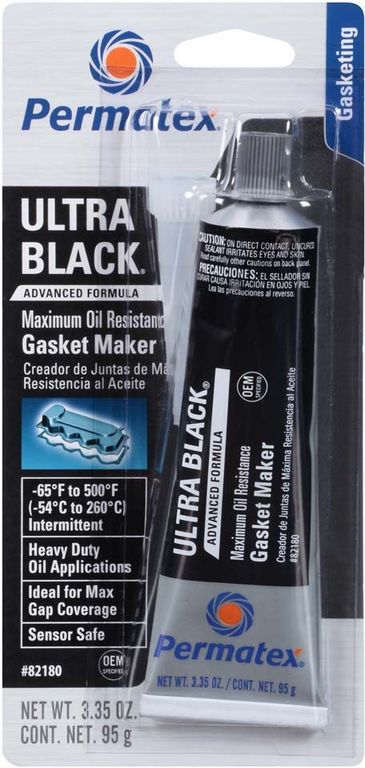 Герметик силиконовый черный маслостойкий PERMATEX Ultra Black 85 гр