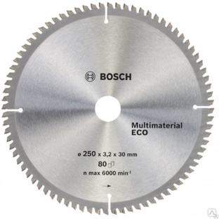 Диск пильный ф254х30 z96 Multimaterial Eco New BOSCH 