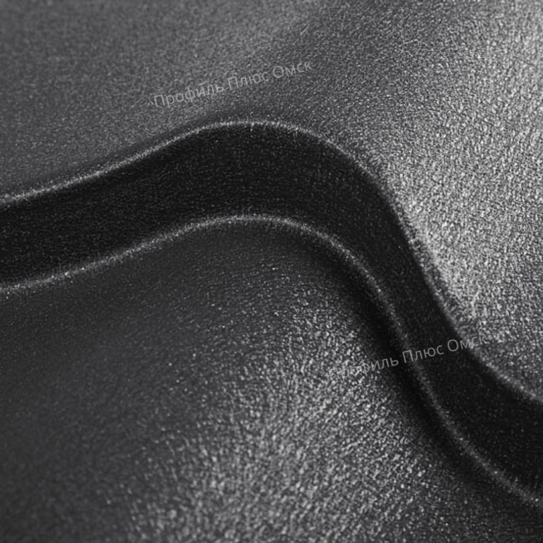 Металлочерепица Ламонтерра (Viking MPe-0.5 мм) RAL9005 чёрный янтарь