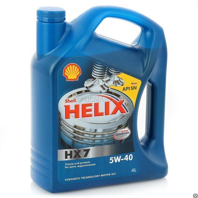 Моторное масло Shell Helix HX7 5W/40 4 л
